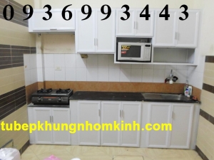 tu bep nhom kinh nhom son tinh dien