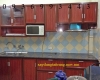 mẫu tủ bếp nhôm vân gỗ - anh 1