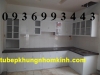 tủ bếp nhôm kính nhôm sơn tĩnh điện - anh 1