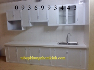 thi cong tu bep nhom son tinh dien chu I