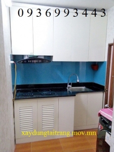 thi công tủ bếp gỗ nhựa