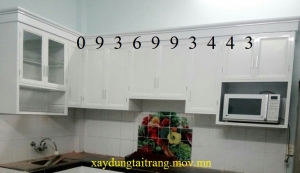 tủ bếp nhôm